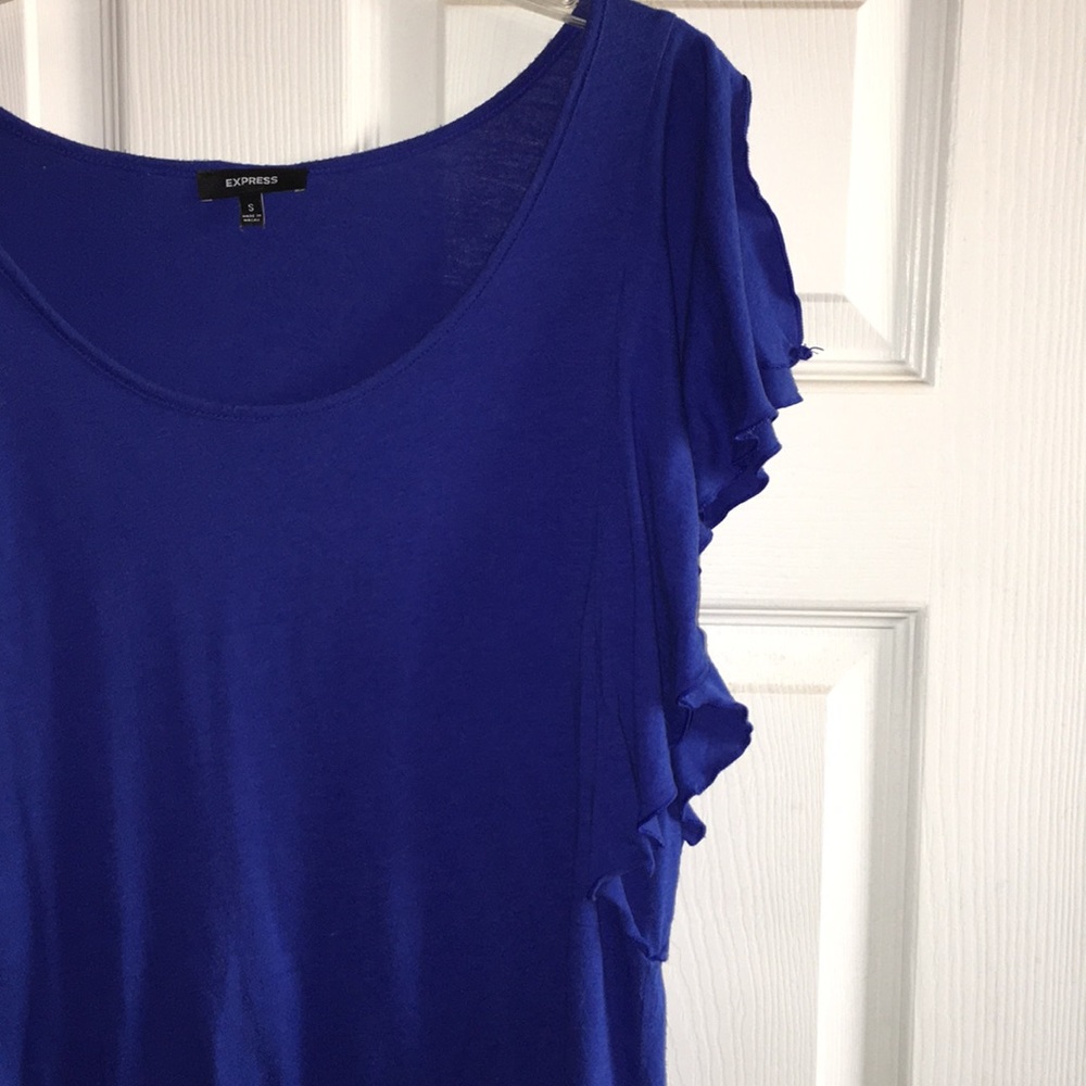 Express Ruffle Sleeve Shirt - Picture 3 of 5